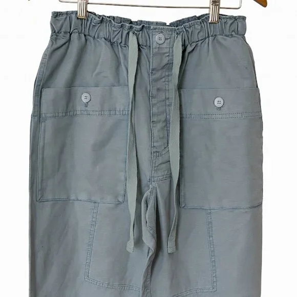 FREE PEOPLE WOMEN'S river stone pants relaxed jogger fit blue Size XS  NEW - Picture 6 of 10